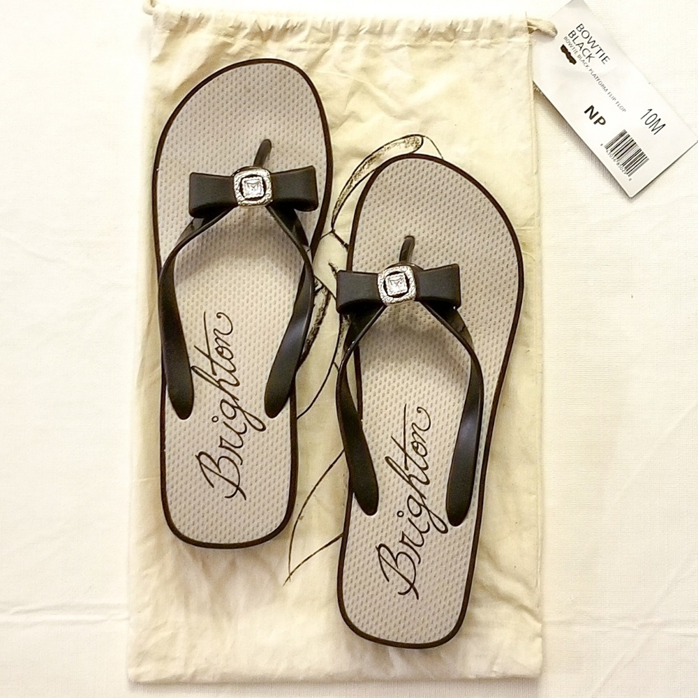 Brighton bowtie flip flops